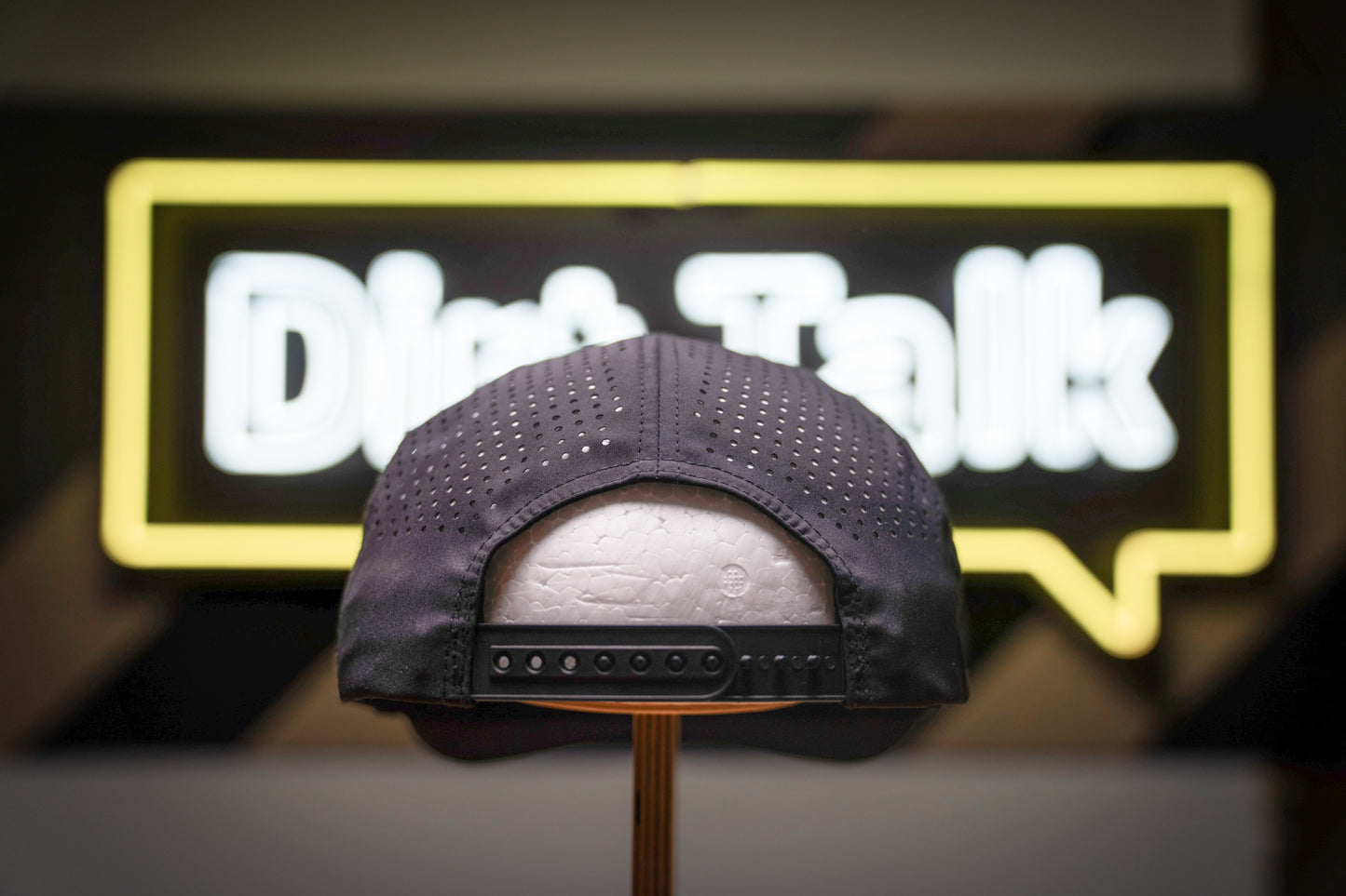 Black "Trust God Move Dirt" Flat Performance Hat