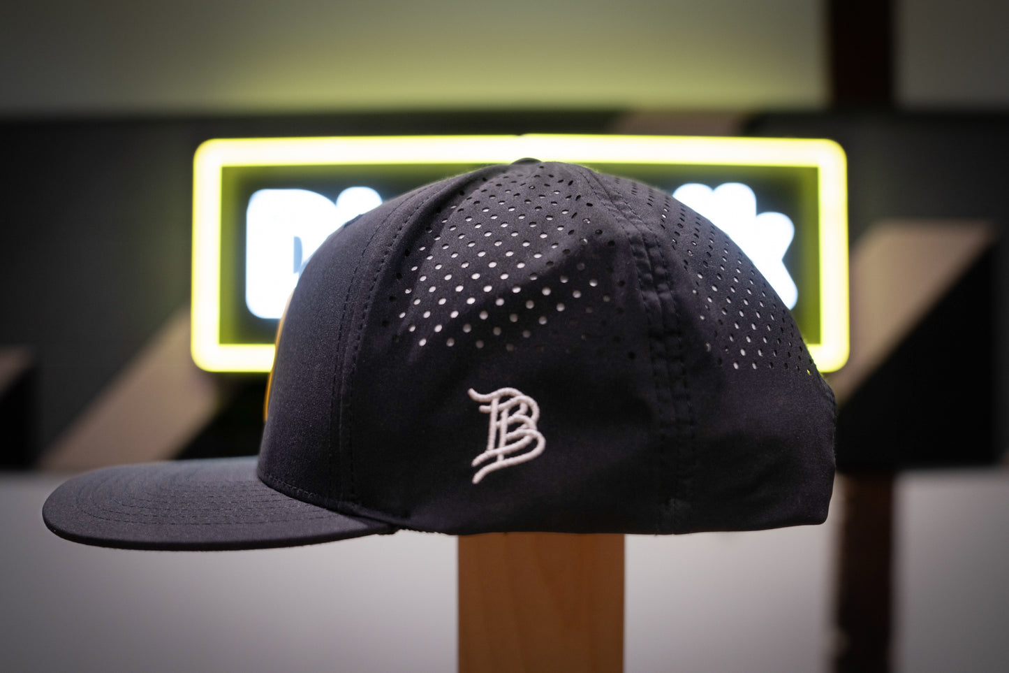 Black "Trust God Move Dirt" Flat Performance Hat