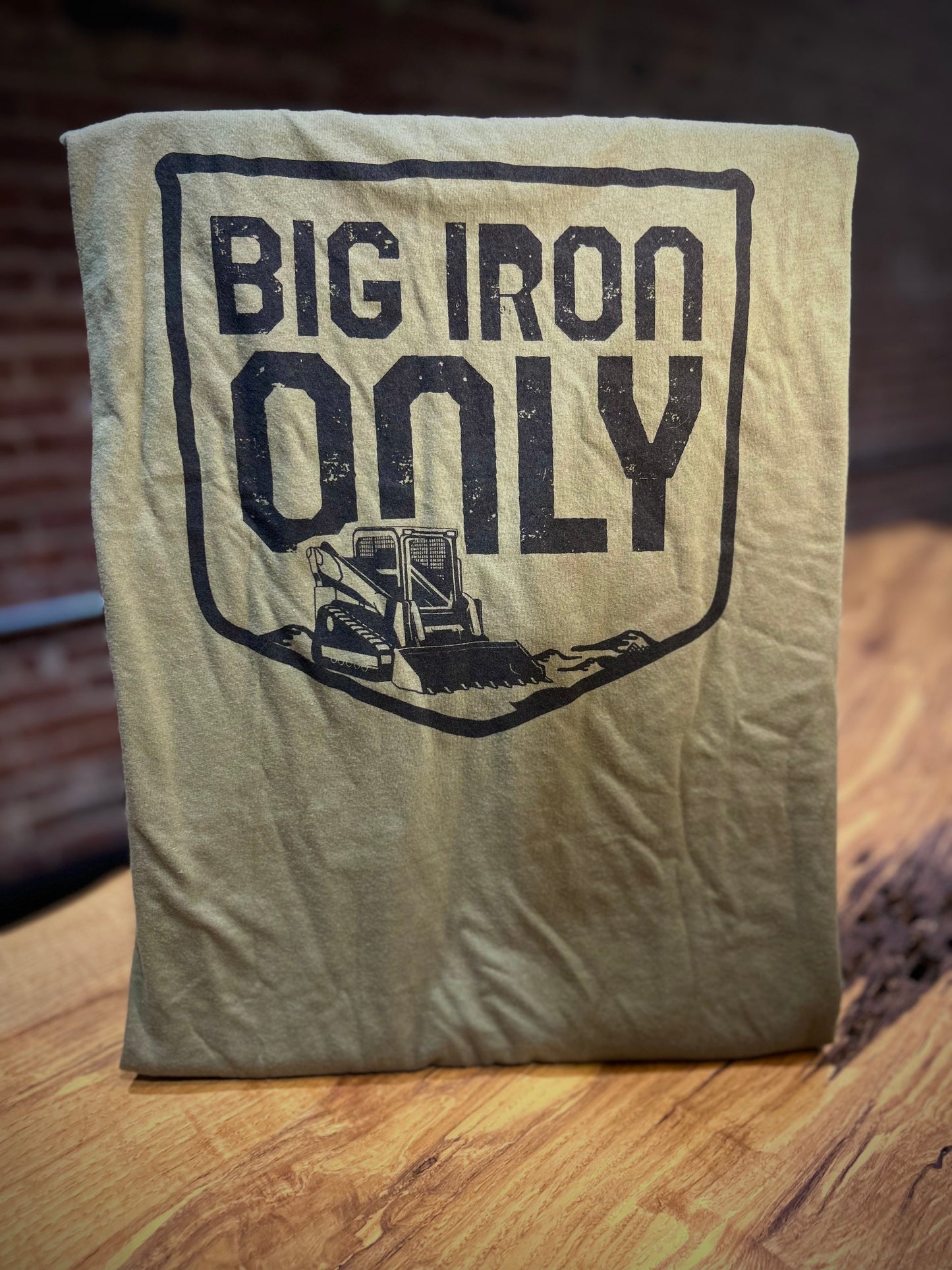 Olive Big Iron Only T-Shirt