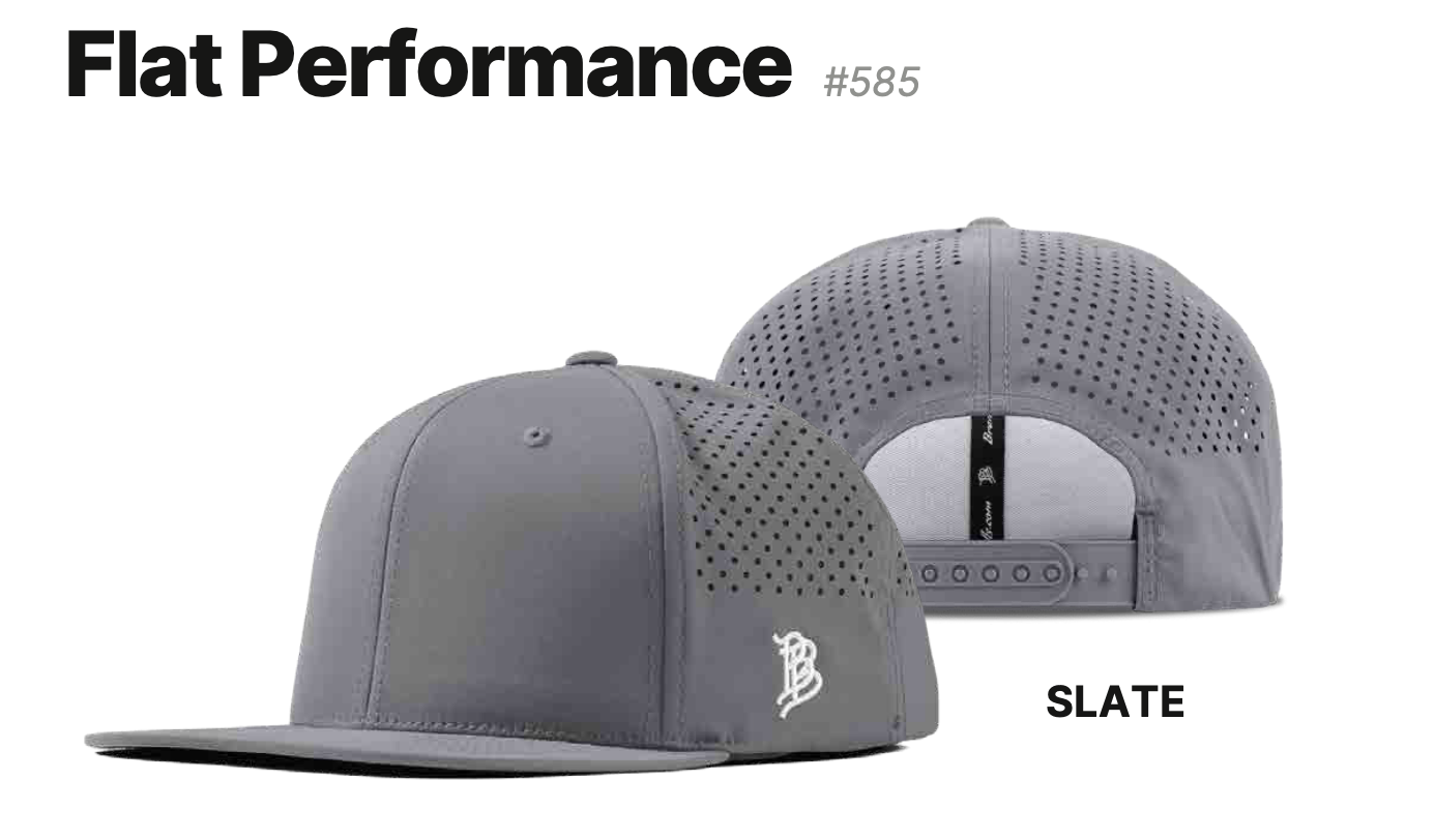 Black "Trust God Move Dirt" Flat Performance Hat