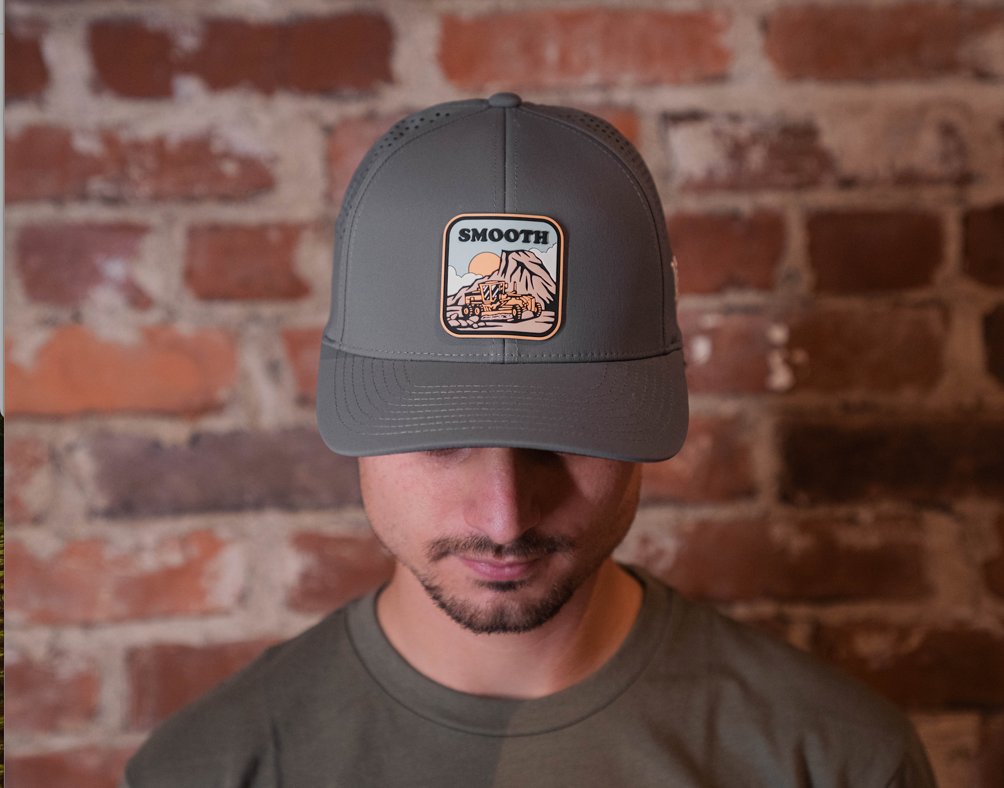 Slate "Smooth" Curved Performance Hat