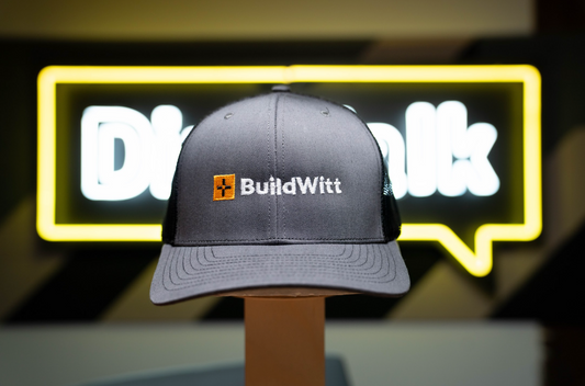 Gray BuildWitt Logo Hat (centered)