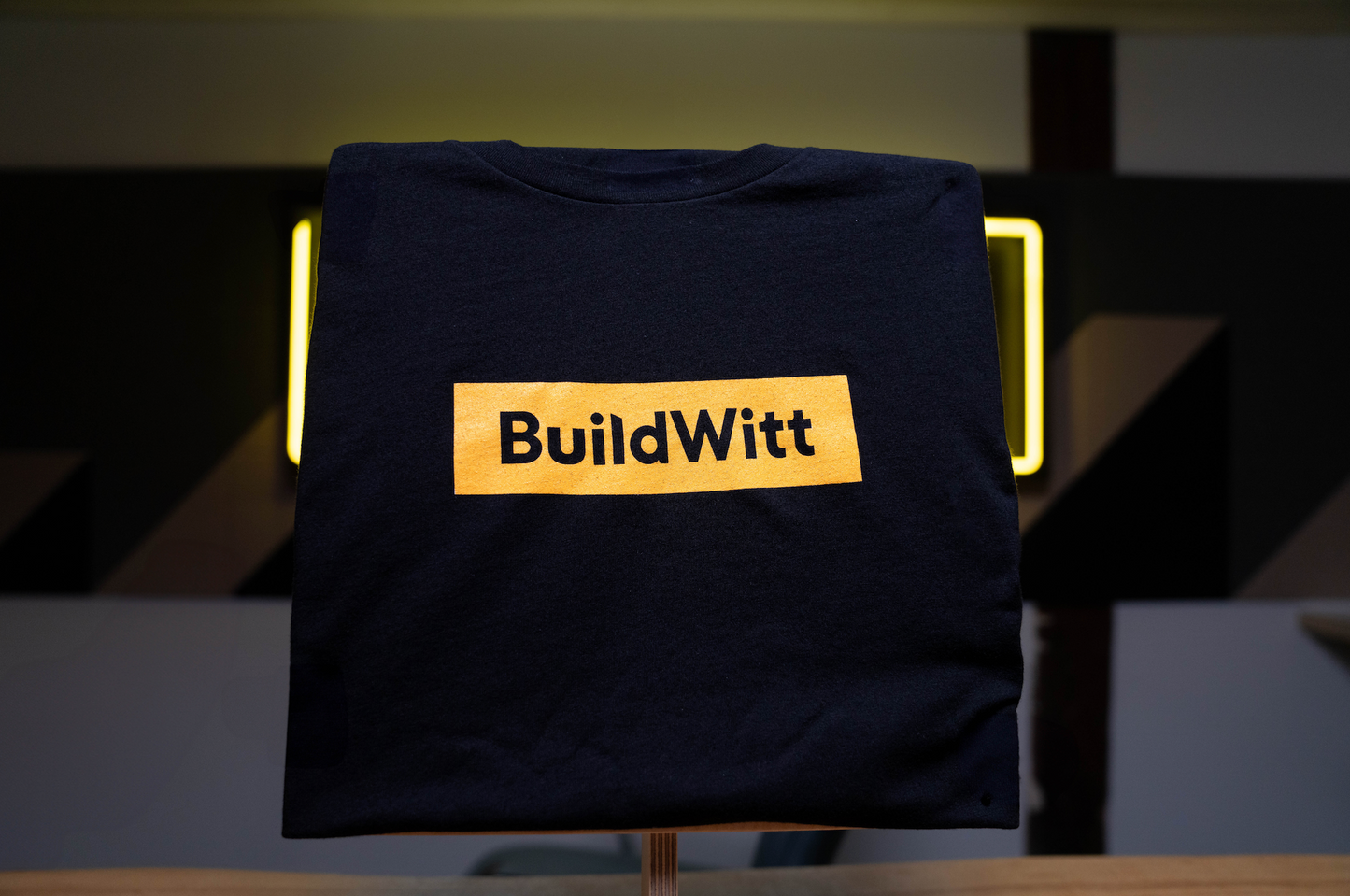 Men’s Black Tee w/ BuildWitt Block Logo