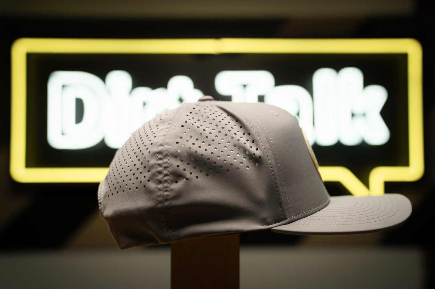 Slate "Trust God Move Dirt" Curved Performance Hat