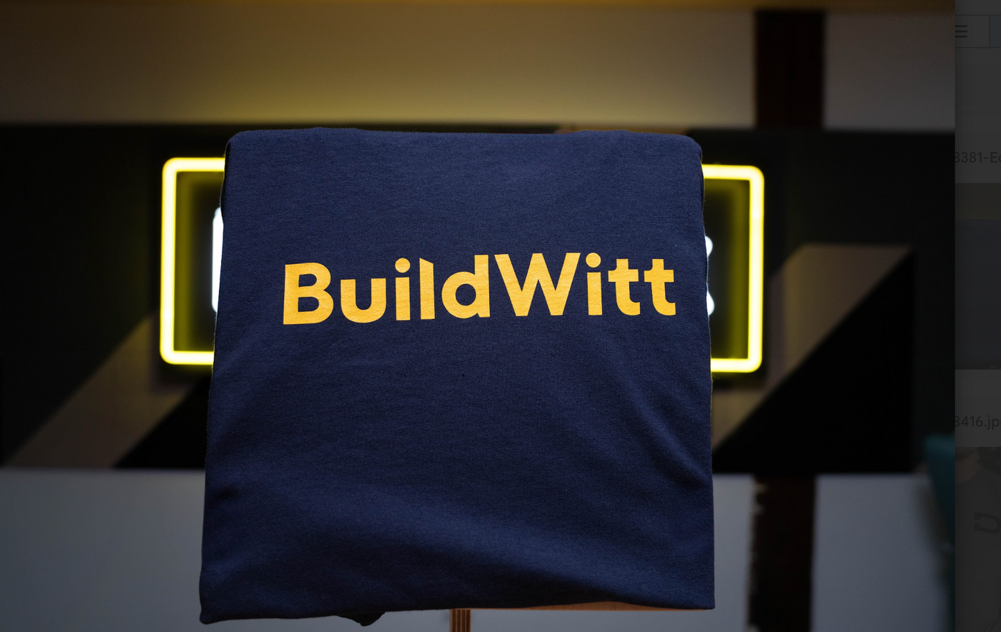 Navy Carhartt BuildWitt Pocket Tee