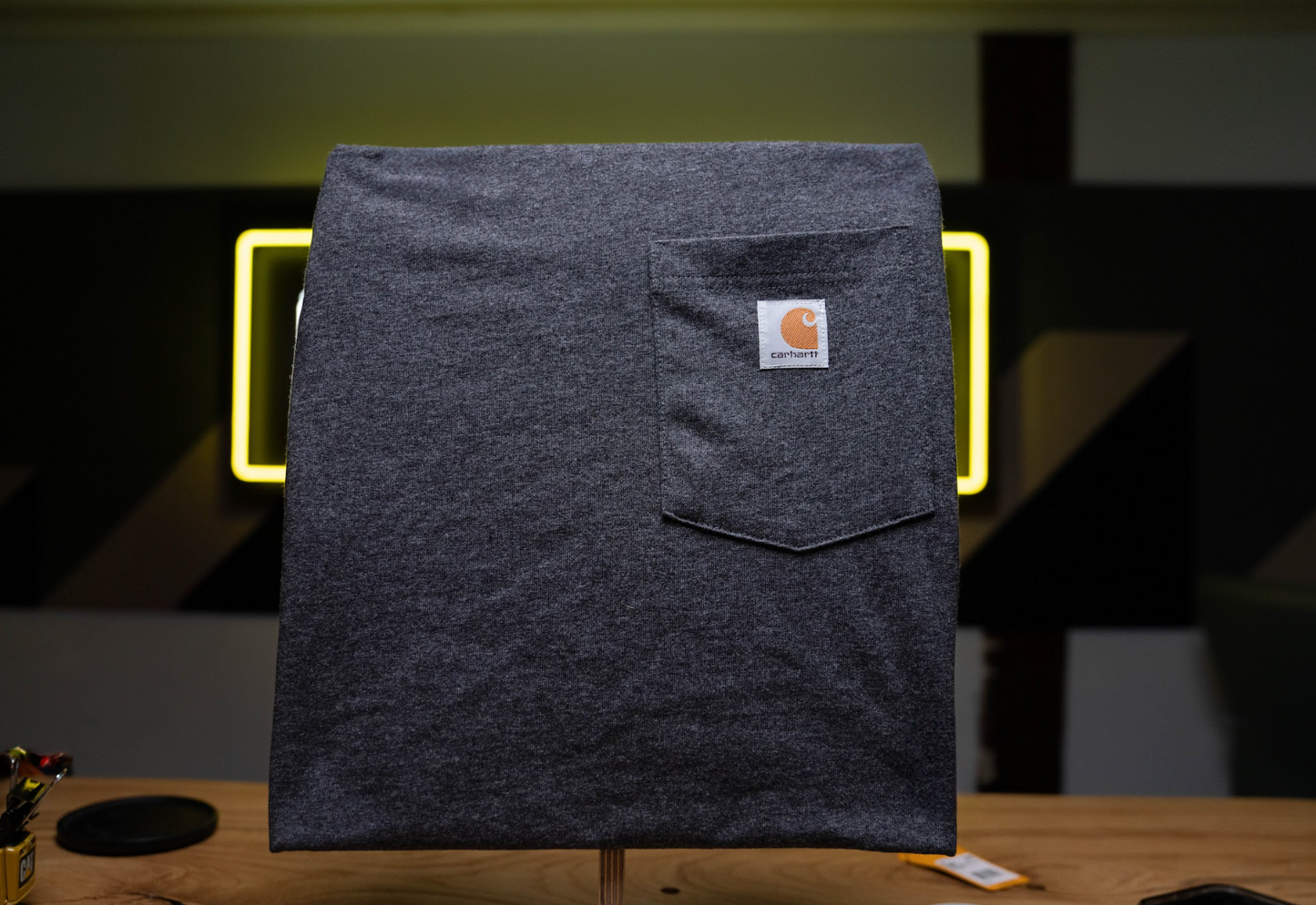 Gray Carhartt BuildWitt Pocket Tee