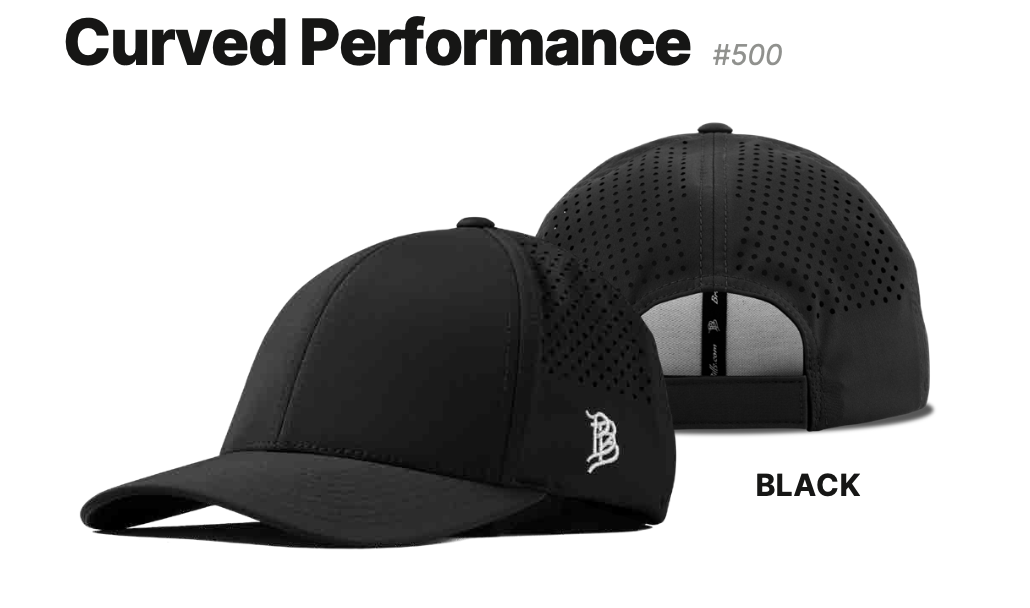 Black "Trust God Move Dirt" Curved Performance Hat