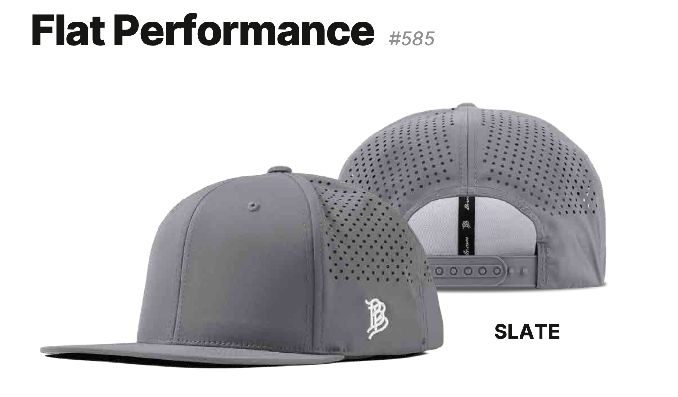 Slate "Trust God Move Dirt" Flat Performance Hat