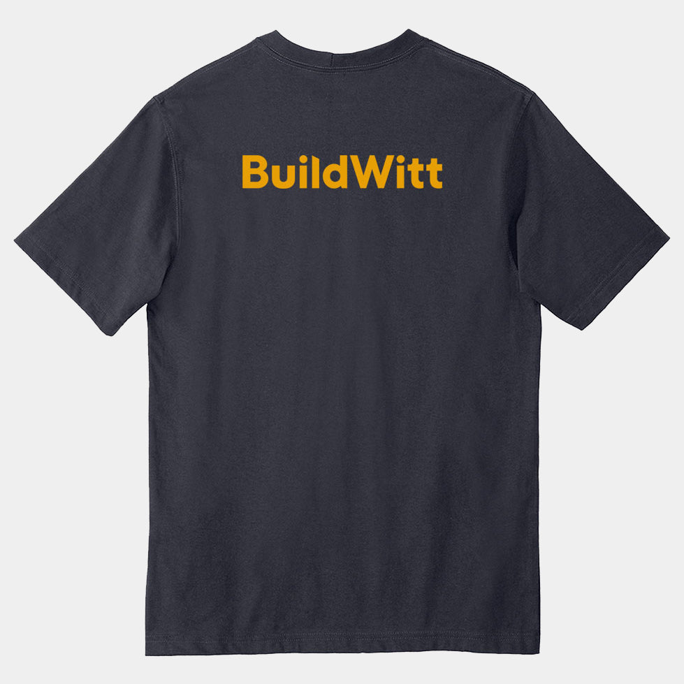 Navy Carhartt BuildWitt Pocket Tee