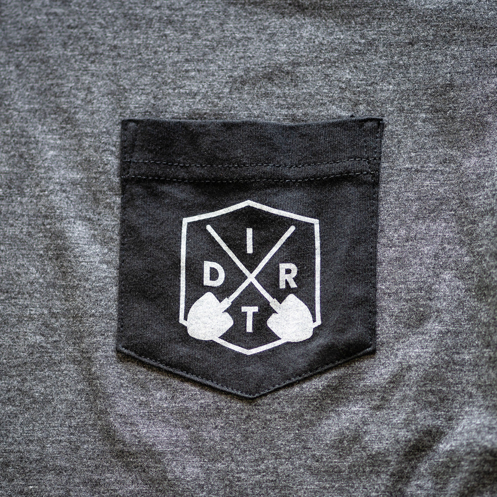 Gray DIRT Pocket Tee